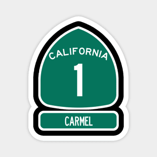 CARMEL PACIFIC COAST Highway 1 California Sign Magnet