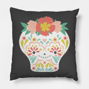 Cute Catrina sugar skull Pillow