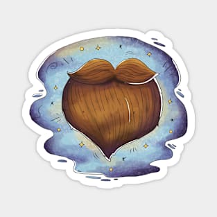 Beard Illustration Magnet