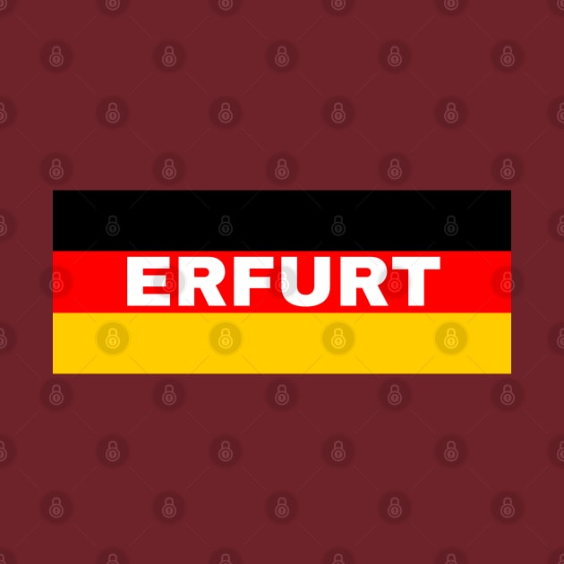 Erfurt City in German Flag by aybe7elf