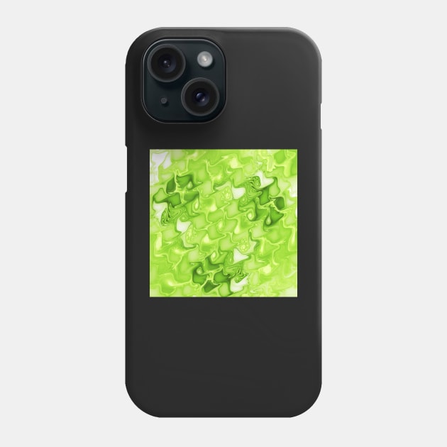 Green waves Phone Case by krinichnaya