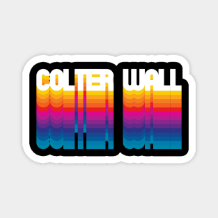 Retro Colter Proud Personalized Name Gift Retro Rainbow Style Magnet