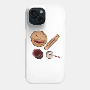 Chapati Chapathi Indian Food Naan Bread Jam India Phone Case