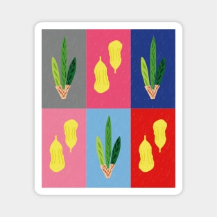 Lulav &amp; Etrog Roman Road Pop Art Grid Magnet