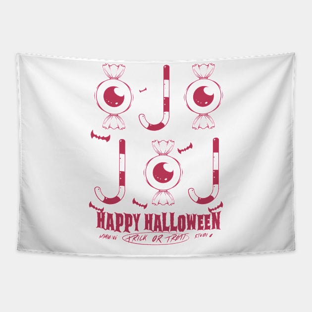 HAPPY HALLOWEEN - CANDY Tapestry by mmninestd