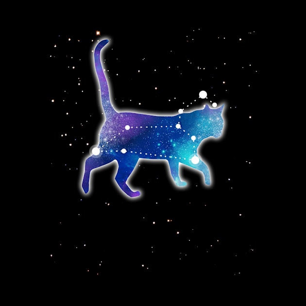 Leo Zodiac Sign Astrology Constellation Cat Lover Pet T-Shirt by flytogs