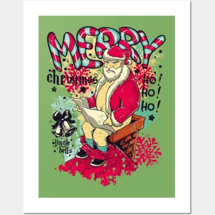 Naughty Santa Art Board Print for Sale by trendingatees