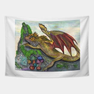 Gold Dragon Tapestry