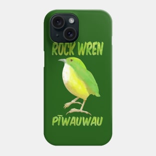 Rock Wren Piwauwau NZ bird Phone Case