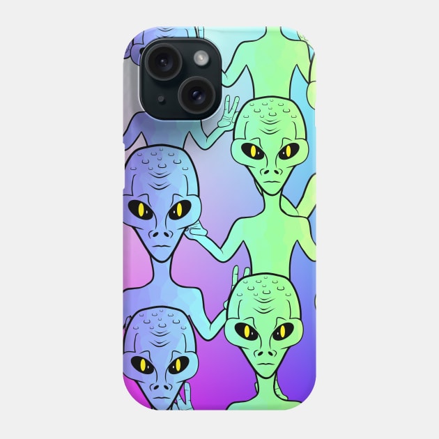 ALIENS Are Real We Come In Peace Phone Case by SartorisArt1