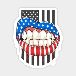 American Lips Magnet