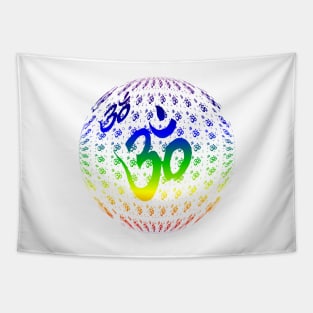 Spiritual Awakening OM Yoga Meditation Tapestry