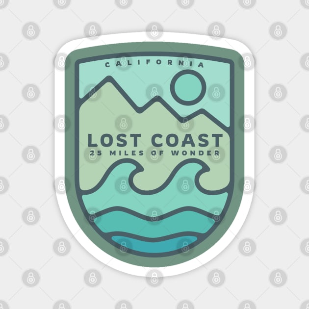 Lost Coast- 25 Miles of Wonder Magnet by Spatium Natura