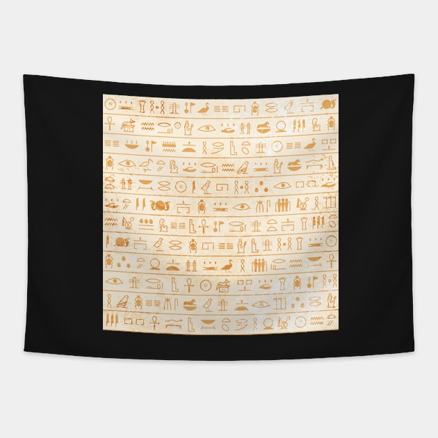 Hieroglyphs Tapestry by edwardecho