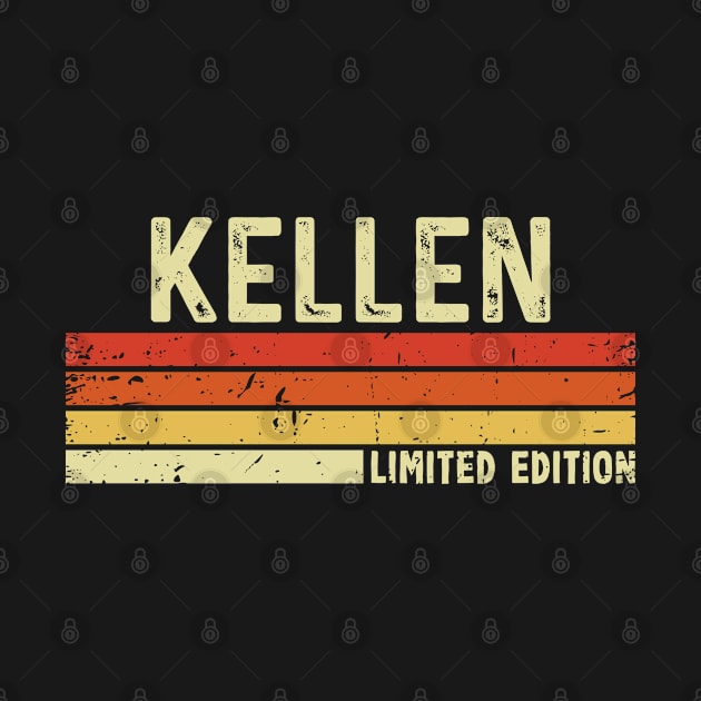 Kellen First Name Vintage Retro Gift For Kellen by CoolDesignsDz