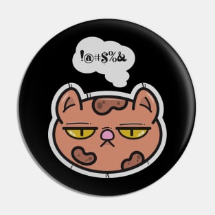 Nervous cat Pin