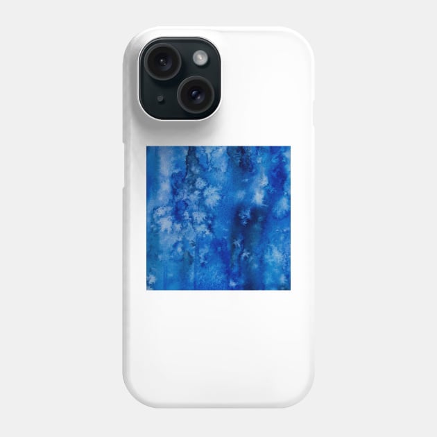 Deepest navy watercolor Phone Case by hamptonstyle