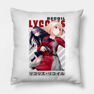 chisato and Takina Inoue - Lycoris Recoil Pillow