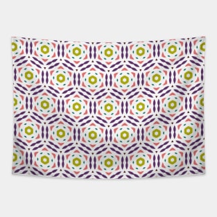 Symmetrical retro shapes Tapestry