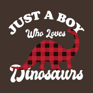 Just A Boy who loves Dinosaurs T-Shirt