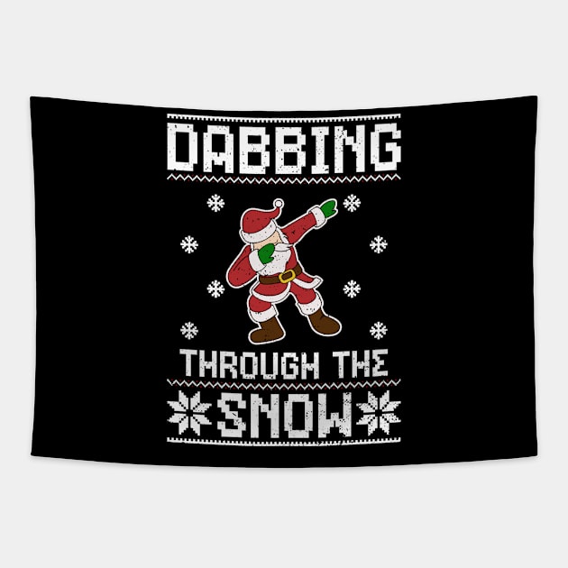 Dabbing Through The Snow Tapestry by Designs By Jnk5