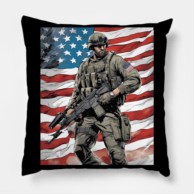 weapon of mass destruction Pillow by animegirlnft