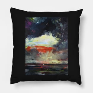 Abstract Landscape Lighthouse 220 Pillow