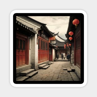Classic Village Like China Town Magnet