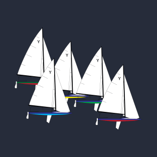 Y-Flyer Sailboats Racing T-Shirt