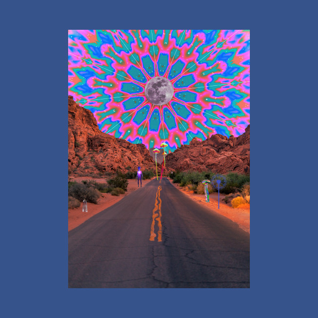 Road Trip - Psychedelic Colors - T-Shirt