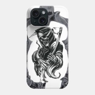 Goth Skull Mirror Phone Case