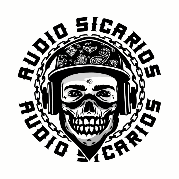 Audio Sicarios Logo by Hongree Tees