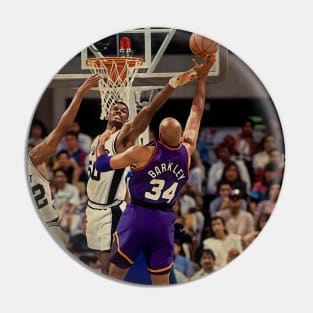 Charles Barkley vs David Robinson, 1993 Vintage Pin