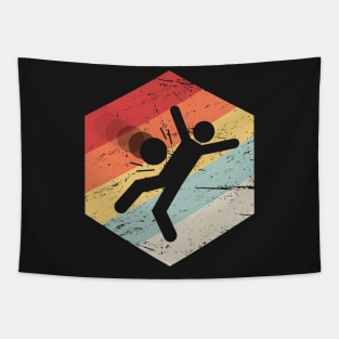 Retro Funny Dodgeball Icon Tapestry