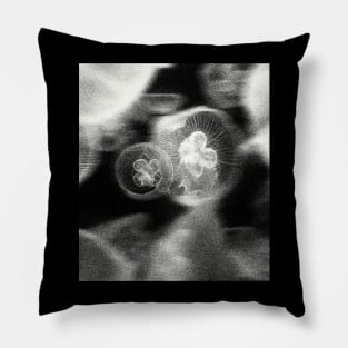 Moon Jellyfish Grunge Aesthetic Pillow