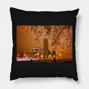 Dusk In Melbourne Pillow