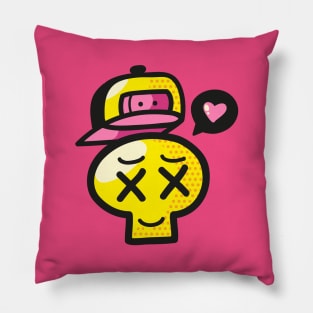 Skull in Love Pillow