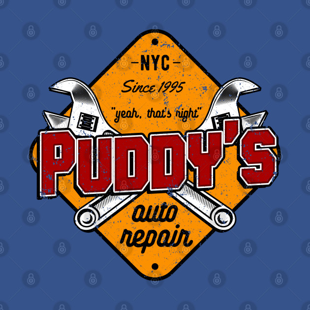 Discover Puddy's auto repair - Seinfeld - T-Shirt