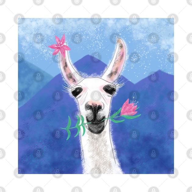 Llama Yama Flowerama by andreeadumez