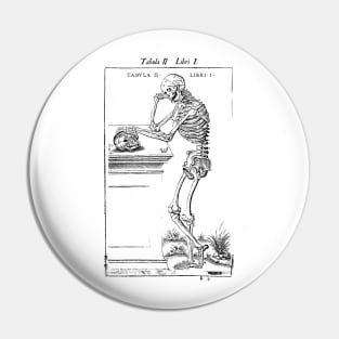 Vesalius Brooding Skeleton Pin