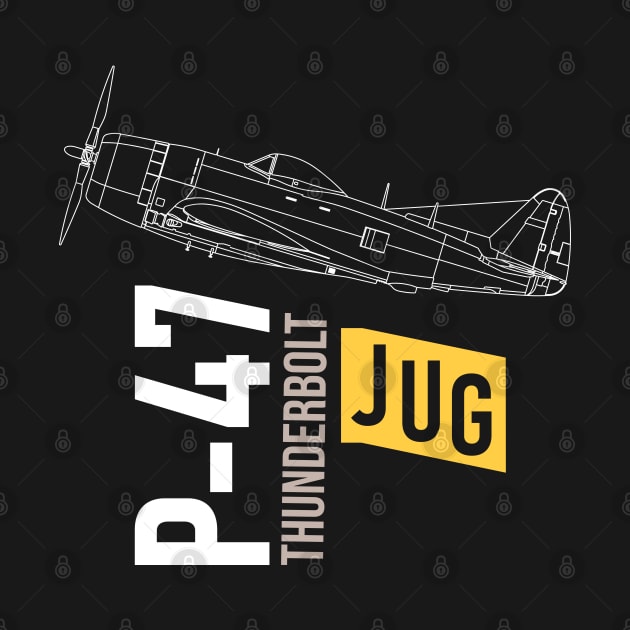 P-47 Thunderbolt: The Jug by Blue Gingko Designs LLC