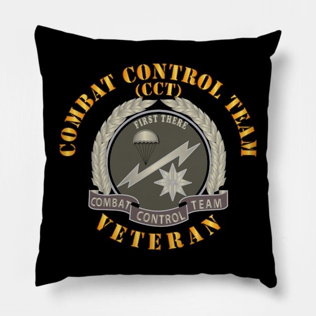 Combat Control Team Badge - Veteran X 300 Pillow by twix123844