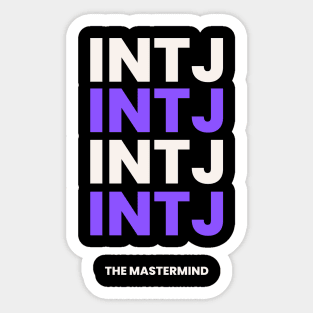 intj - mbti Sticker for Sale by verticalley