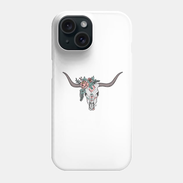 Longhorn Colour Phone Case by BeauyArt