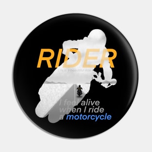 Motorcyclist Pin