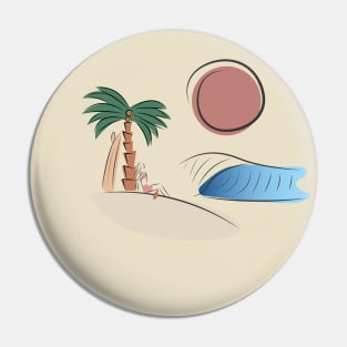 Summer Surf days Pin