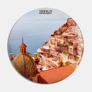 Italy Amalfi Retro Vintage Travel Souvenir Pin