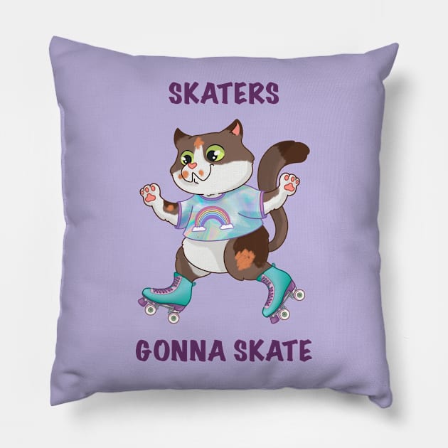 Skaters gonna skate Pillow by ScintillaDesiderata 