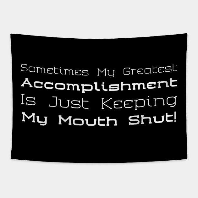 Accomplishment Tapestry by HobbyAndArt