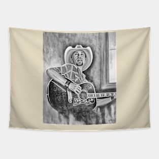 Jason Aldean Halftone Tapestry